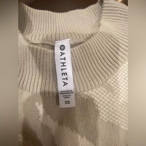 Athleta Women's Cream Turtleneck Sweater